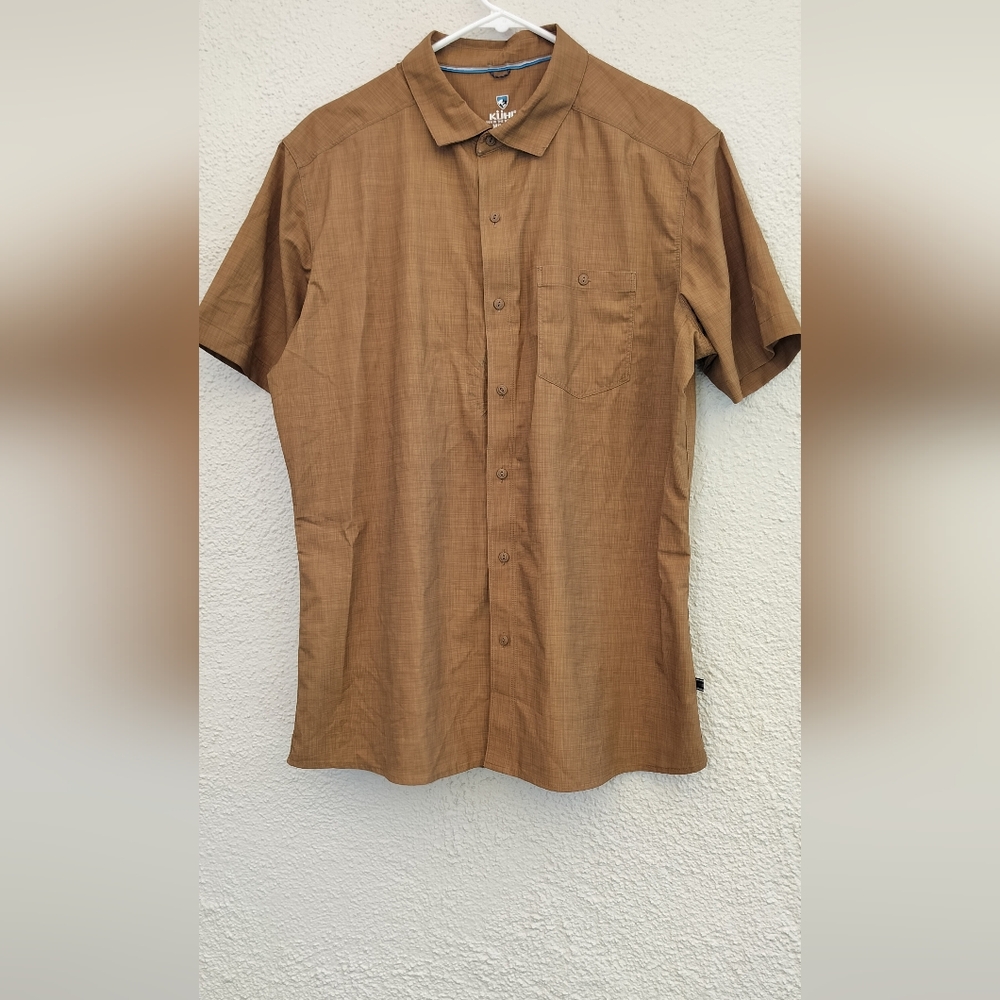 KUHL Men's Brown Short Sleeve Shirt
